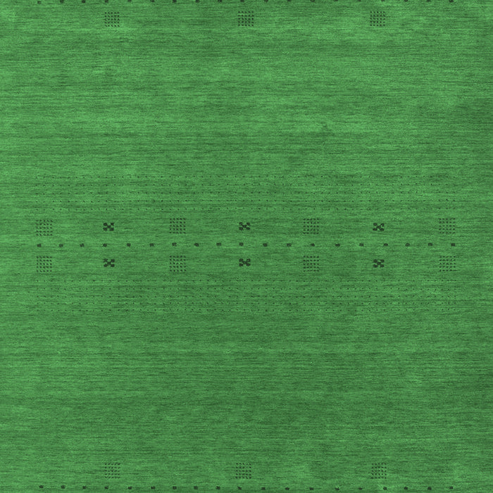 Machine Washable Abstract Emerald Green Contemporary Area Rugs, wshcon2356emgrn