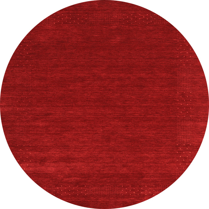 Square Abstract Orange Contemporary Rug, con2357org