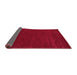 Sideview of Abstract Pink Contemporary Rug, con2357pnk