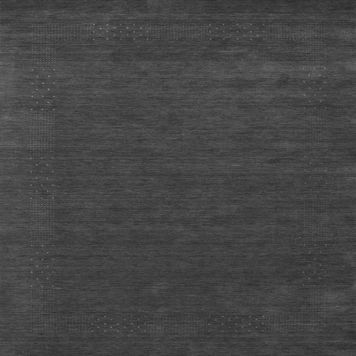 Round Machine Washable Abstract Gray Contemporary Rug, wshcon2357gry