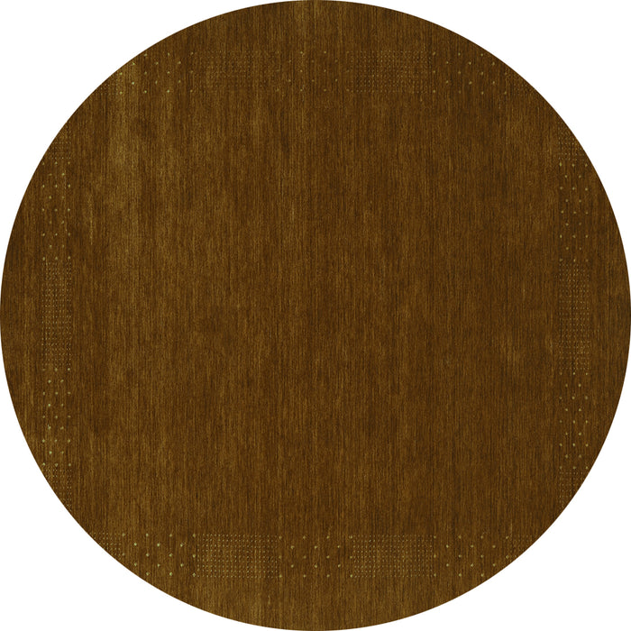 Round Machine Washable Abstract Turquoise Contemporary Area Rugs, wshcon2357turq