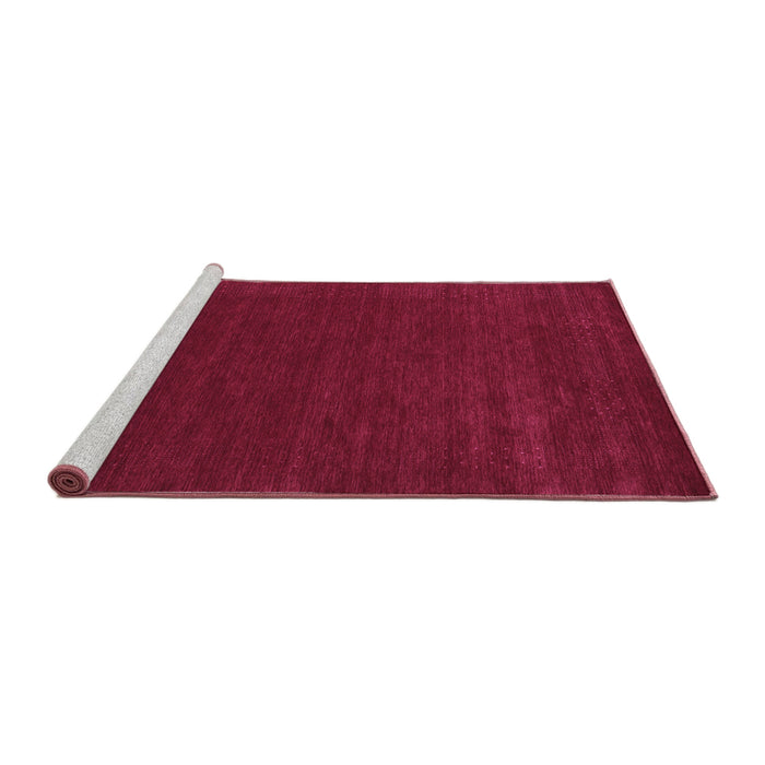 Sideview of Machine Washable Abstract Purple Contemporary Area Rugs, wshcon2357pur