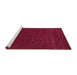 Sideview of Machine Washable Abstract Purple Contemporary Area Rugs, wshcon2357pur