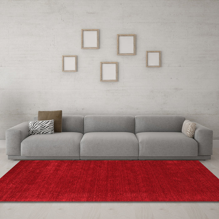 Contemporary Red Washable Rugs