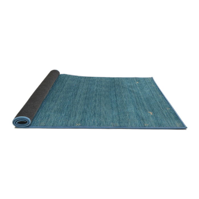 Thickness of Contemporary Blue Ivy Blue Modern Rug, con2358