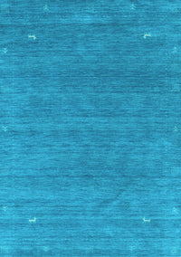 Abstract Light Blue Contemporary Rug, con2358lblu