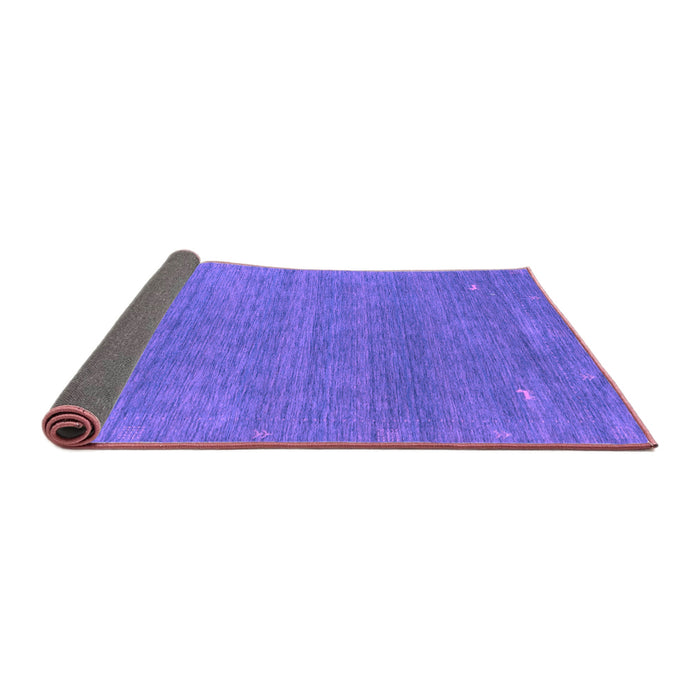 Sideview of Abstract Purple Contemporary Rug, con2358pur