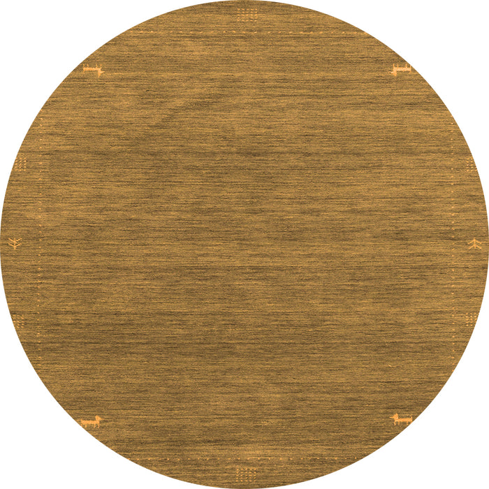 Square Abstract Orange Contemporary Rug, con2358org