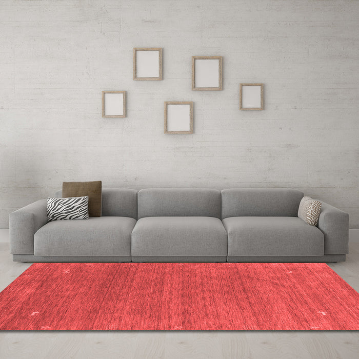 Contemporary Red Washable Rugs