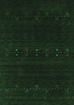 Abstract Emerald Green Contemporary Rug, con2359emgrn