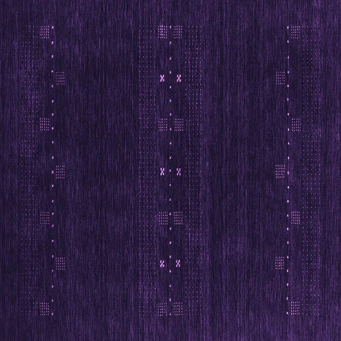 Square Machine Washable Abstract Purple Contemporary Area Rugs, wshcon2359pur