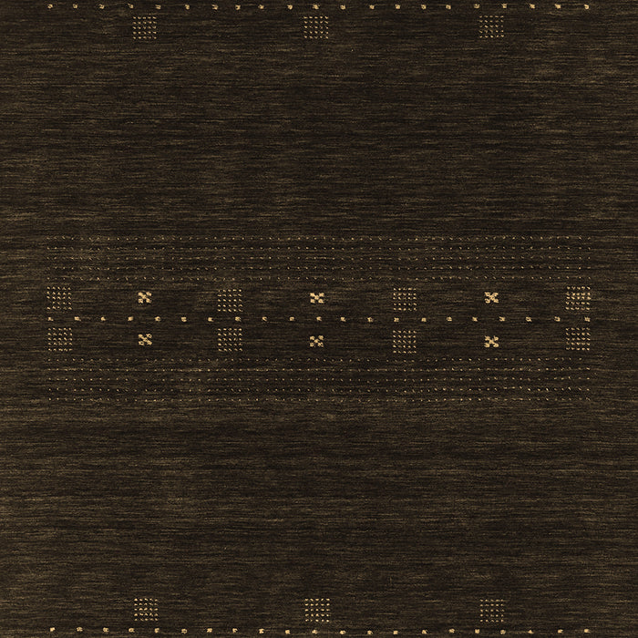 Machine Washable Abstract Brown Contemporary Rug, wshcon2359brn