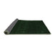 Sideview of Abstract Emerald Green Contemporary Rug, con2359emgrn