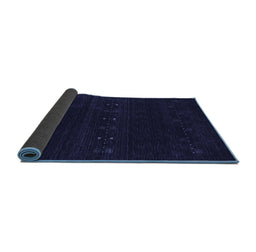 Sideview of Abstract Blue Contemporary Rug, con2359blu