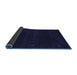 Sideview of Abstract Blue Contemporary Rug, con2359blu