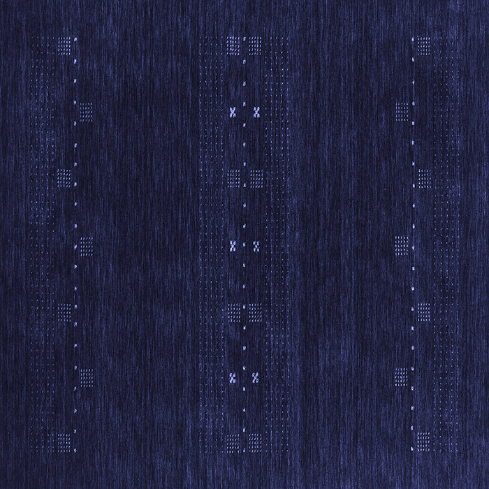 Square Abstract Blue Contemporary Rug, con2359blu