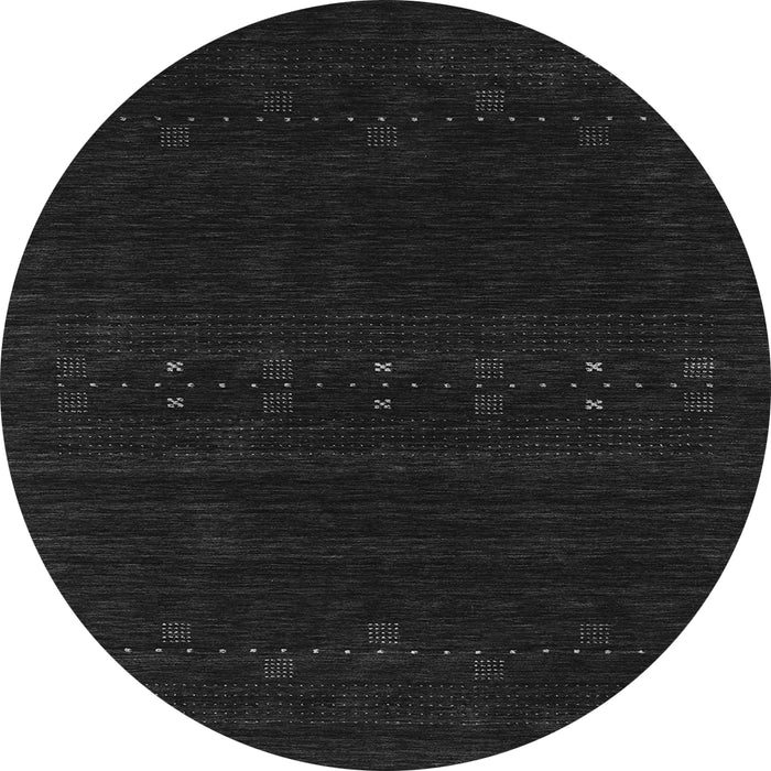 Square Abstract Gray Contemporary Rug, con2359gry