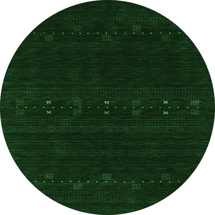 Machine Washable Abstract Green Contemporary Area Rugs, wshcon2359grn