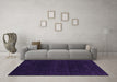 Machine Washable Abstract Purple Contemporary Area Rugs in a Living Room, wshcon2359pur