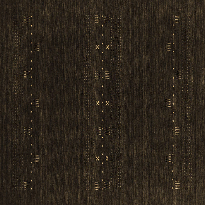 Square Abstract Brown Contemporary Rug, con2359brn