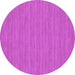 Round Abstract Pink Contemporary Rug, con235pnk