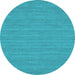 Round Machine Washable Abstract Light Blue Contemporary Rug, wshcon235lblu