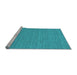 Sideview of Machine Washable Abstract Light Blue Contemporary Rug, wshcon235lblu