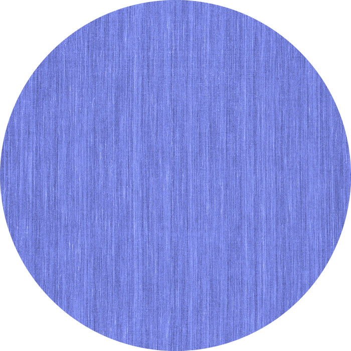 Round Machine Washable Abstract Blue Contemporary Rug, wshcon235blu