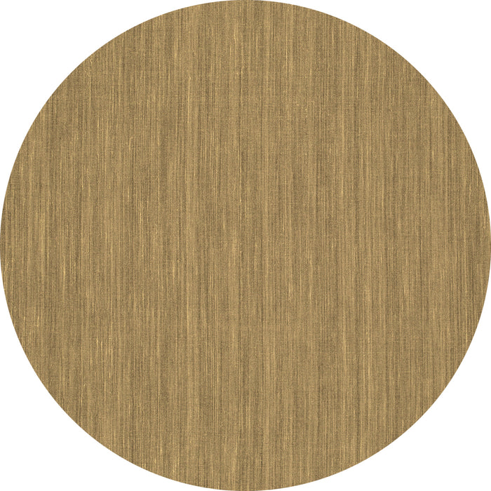 Round Abstract Brown Contemporary Rug, con235brn