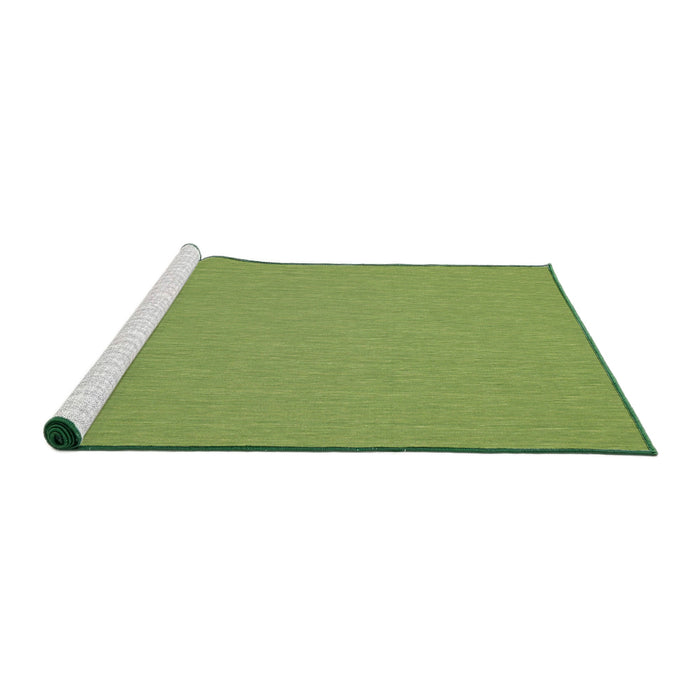 Serging Thickness of Machine Washable Contemporary Green Rug, wshcon236