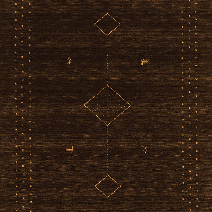 Abstract Orange Contemporary Rug, con2360org