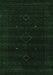 Machine Washable Abstract Emerald Green Contemporary Area Rugs, wshcon2360emgrn