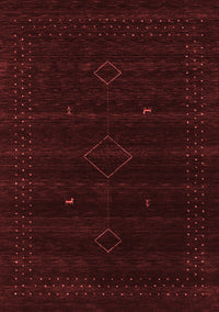 Abstract Red Contemporary Rug, con2360red