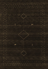 Abstract Brown Contemporary Rug, con2360brn