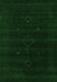 Abstract Green Contemporary Rug, con2360grn