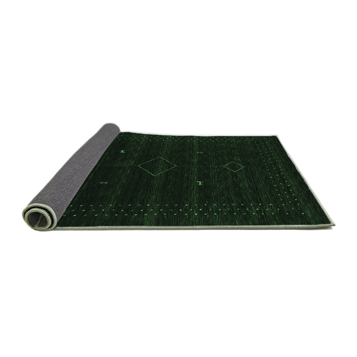 Sideview of Abstract Emerald Green Contemporary Rug, con2360emgrn