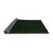 Sideview of Abstract Emerald Green Contemporary Rug, con2360emgrn