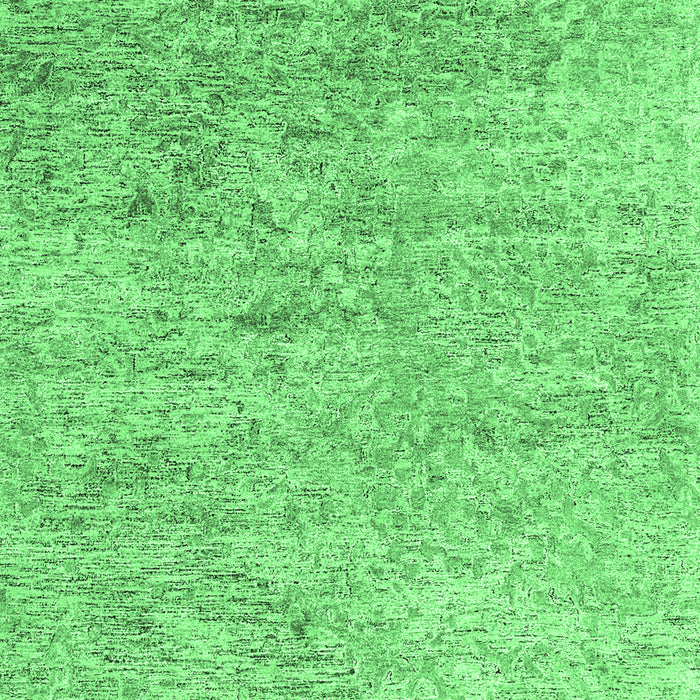 Machine Washable Abstract Emerald Green Contemporary Area Rugs, wshcon2361emgrn