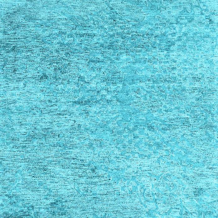 Square Abstract Light Blue Contemporary Rug, con2361lblu