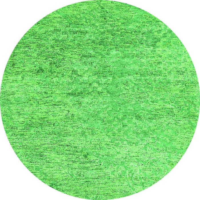 Machine Washable Abstract Green Contemporary Area Rugs, wshcon2361grn