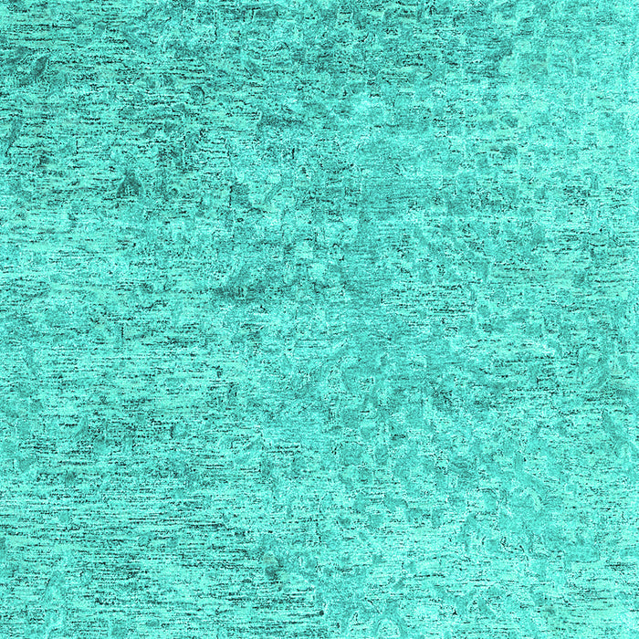 Machine Washable Abstract Turquoise Contemporary Area Rugs, wshcon2361turq