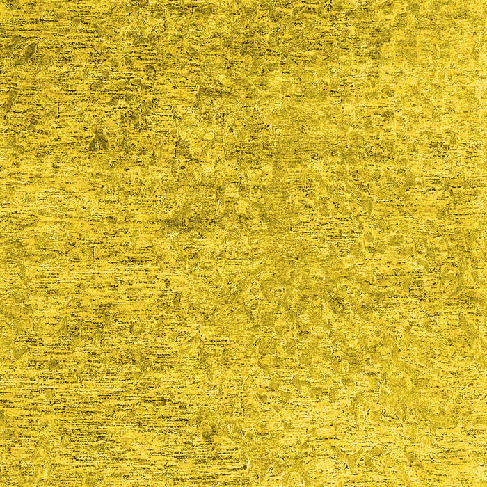 Abstract Yellow Contemporary Rug, con2361yw