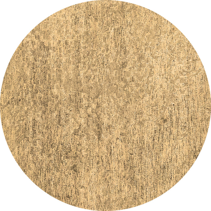 Round Machine Washable Abstract Brown Contemporary Rug, wshcon2361brn