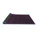 Sideview of Abstract Blue Contemporary Rug, con2362blu