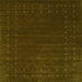 Serging Thickness of Abstract Green Contemporary Rug, con2362grn