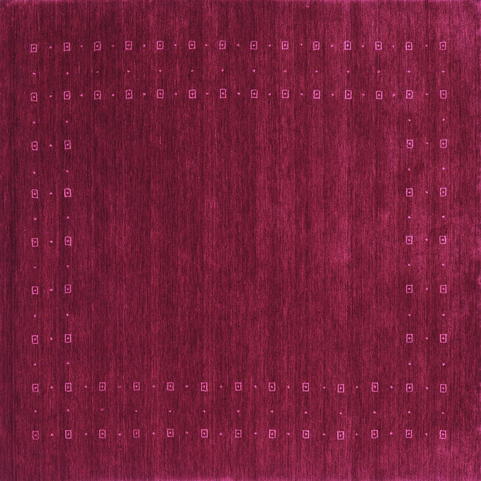 Square Machine Washable Abstract Purple Contemporary Area Rugs, wshcon2362pur