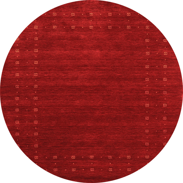 Square Abstract Orange Contemporary Rug, con2362org