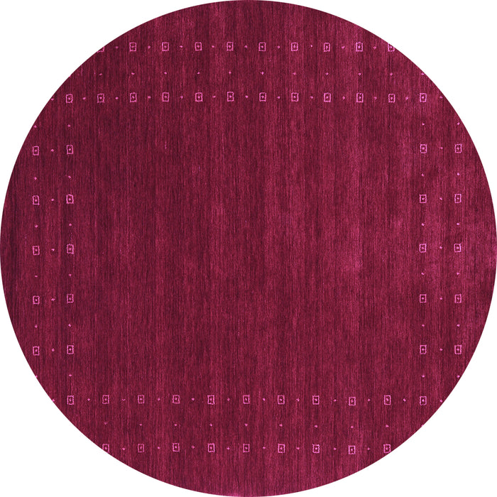 Round Machine Washable Abstract Purple Contemporary Area Rugs, wshcon2362pur