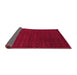 Sideview of Abstract Pink Contemporary Rug, con2362pnk