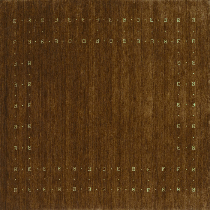 Square Abstract Turquoise Contemporary Rug, con2362turq